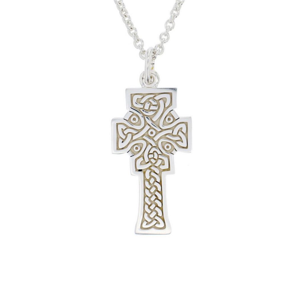 Mura cross, Fahan small silver pendant with chain