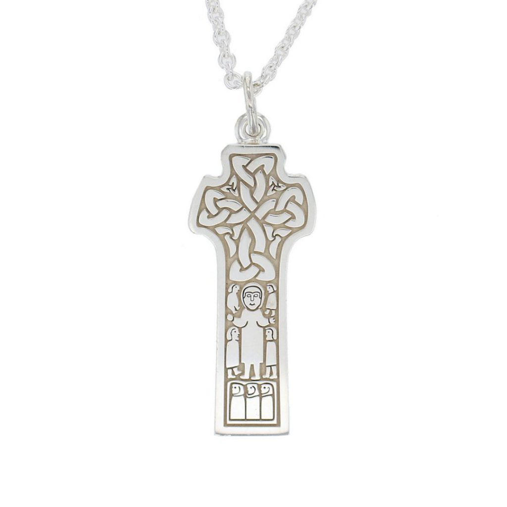 Donagh cross, Carndonagh large silver pendant and chain