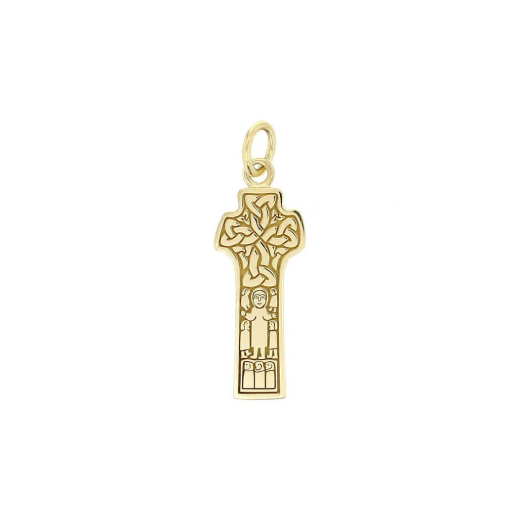 Donagh cross, Carndonagh small 18ct yellow gold pendant