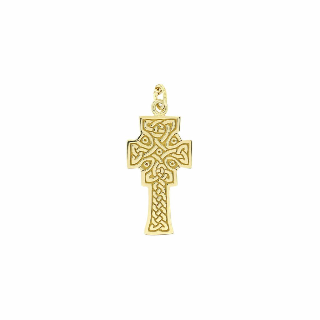 Mura cross, Fahan small 18ct yellow gold pendant