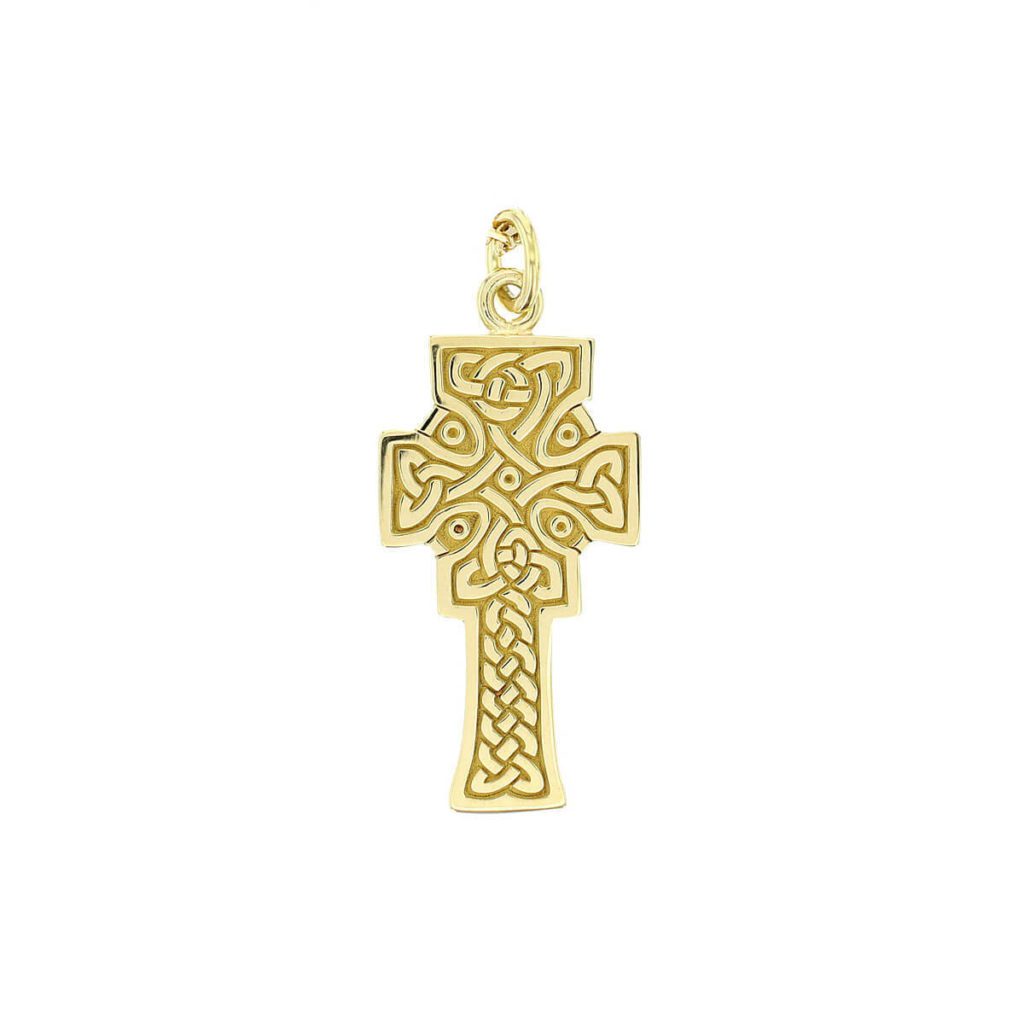 Mura cross, Fahan large 18ct yellow gold pendant