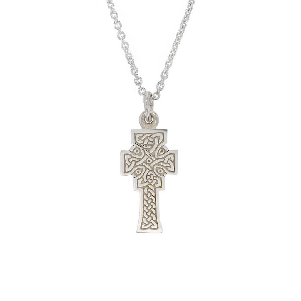 Mura cross, Fahan small silver pendant with chain