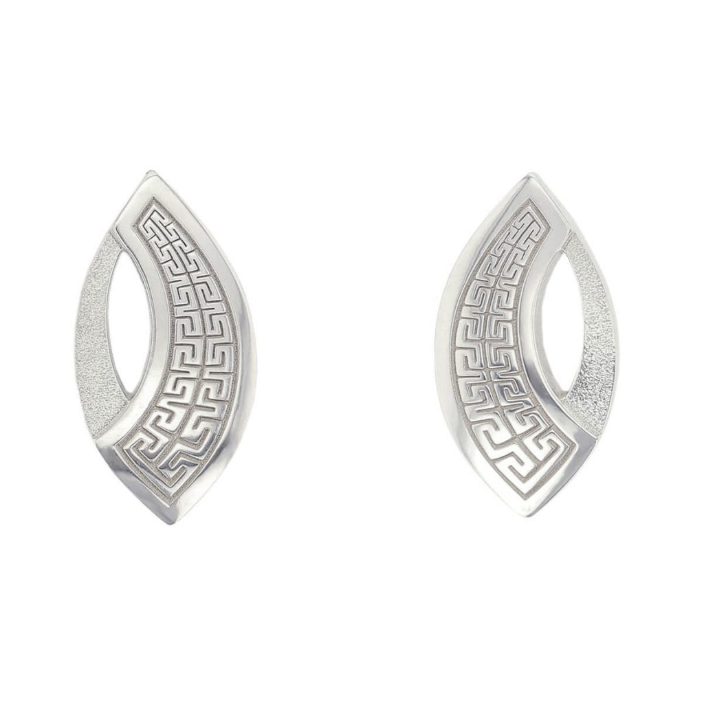 Marigold Maze silver earrings