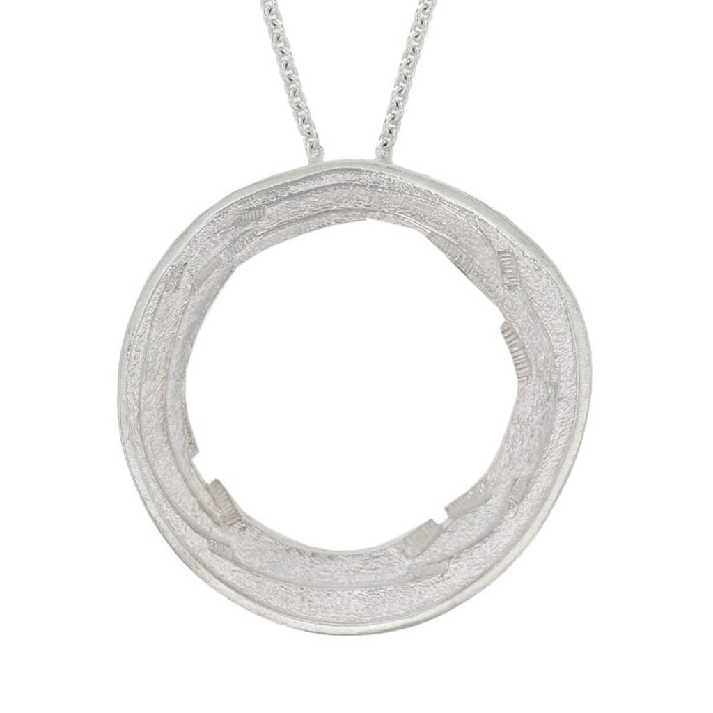 Grianán of Aileach large silver pendant with chain