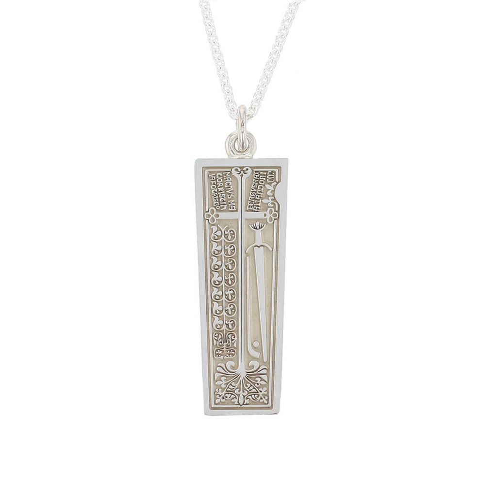 Galloglas Stone small silver pendant with chain