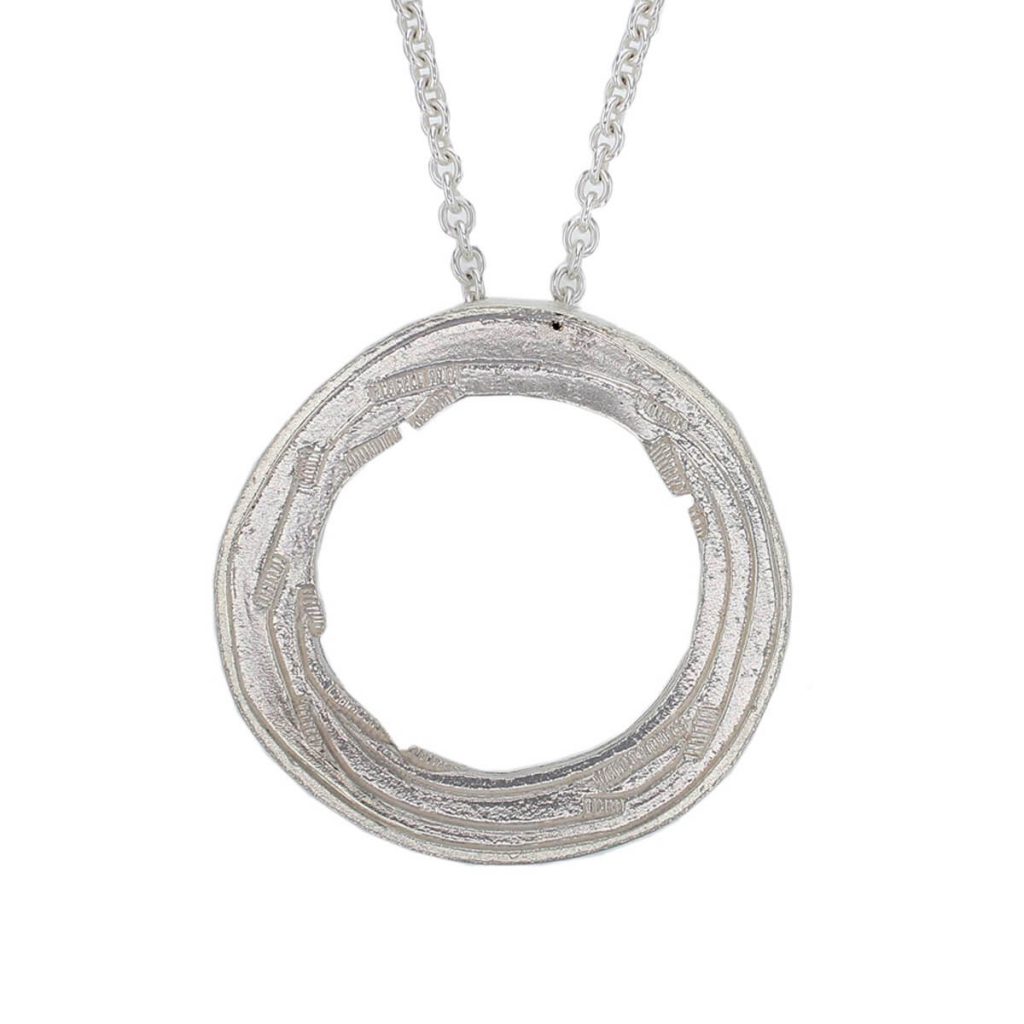 Grianán of Aileach small silver pendant with chain