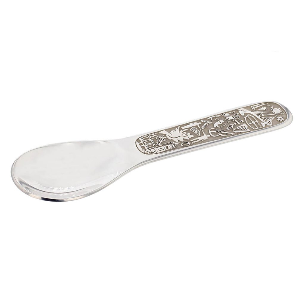 derry heritage silver baby christening spoon