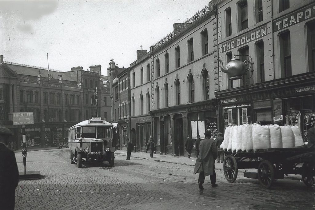 McCullagh's grocers, staff, C1934, Waterloo Place, Derry / Londonderry, Photo courtesy of the Bigger and McDonald Collection