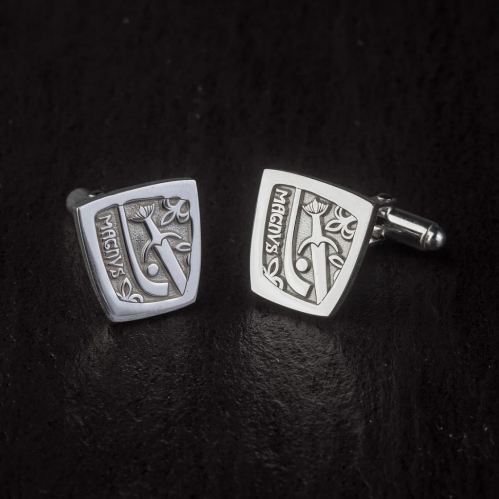 Galloglas Magnus silver cufflinks