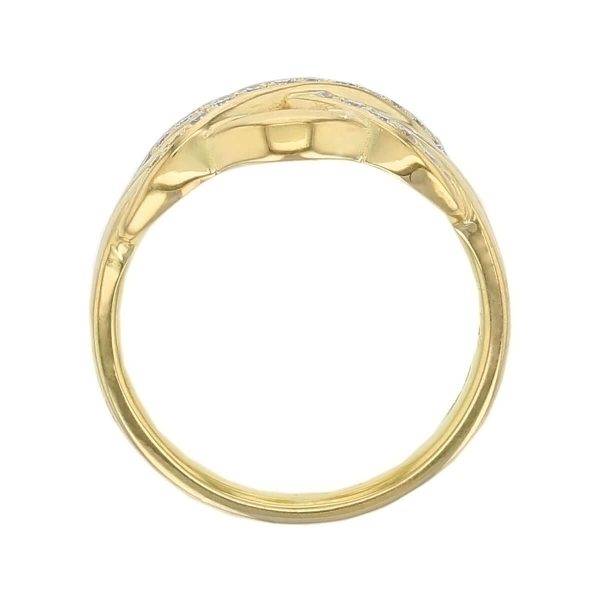 Faller Woven Eternal diamond 18ct rose gold ladies dress ring. promise ring, 18kt, designer, handmade by Faller, Derry/ Londonderry, hand crafted, precious jewellery, jewelry