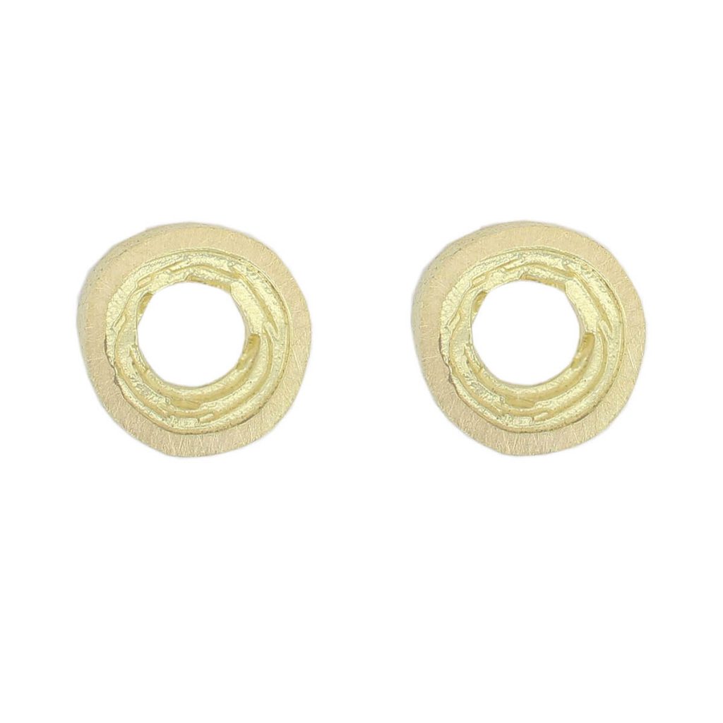 Grianán of Aileach 18ct yellow gold stud earrings