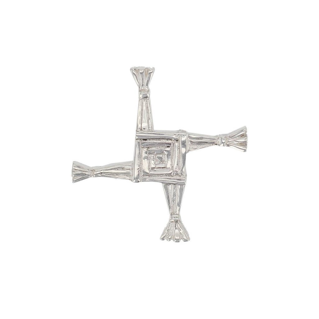St. Brigid’s cross silver lapel pin,