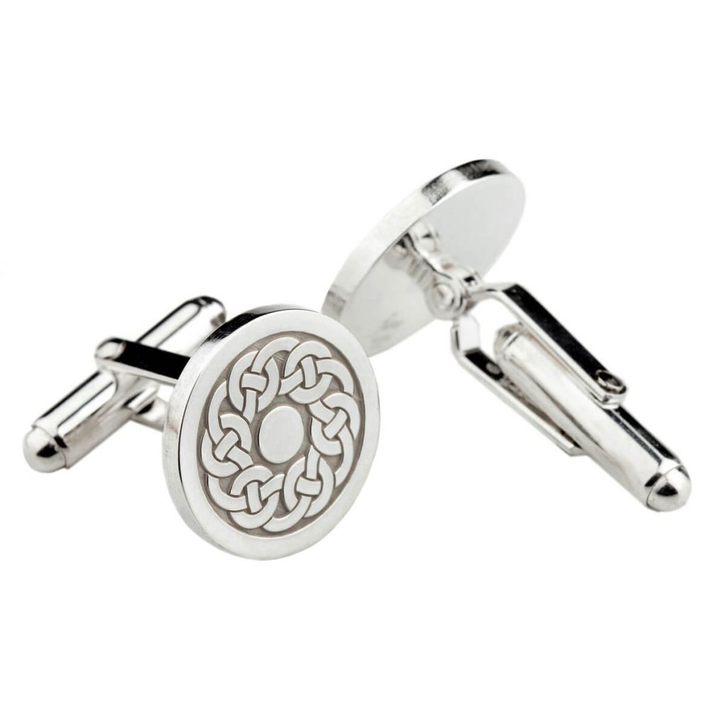 Bodan, Clonca cross pattern silver cufflinks