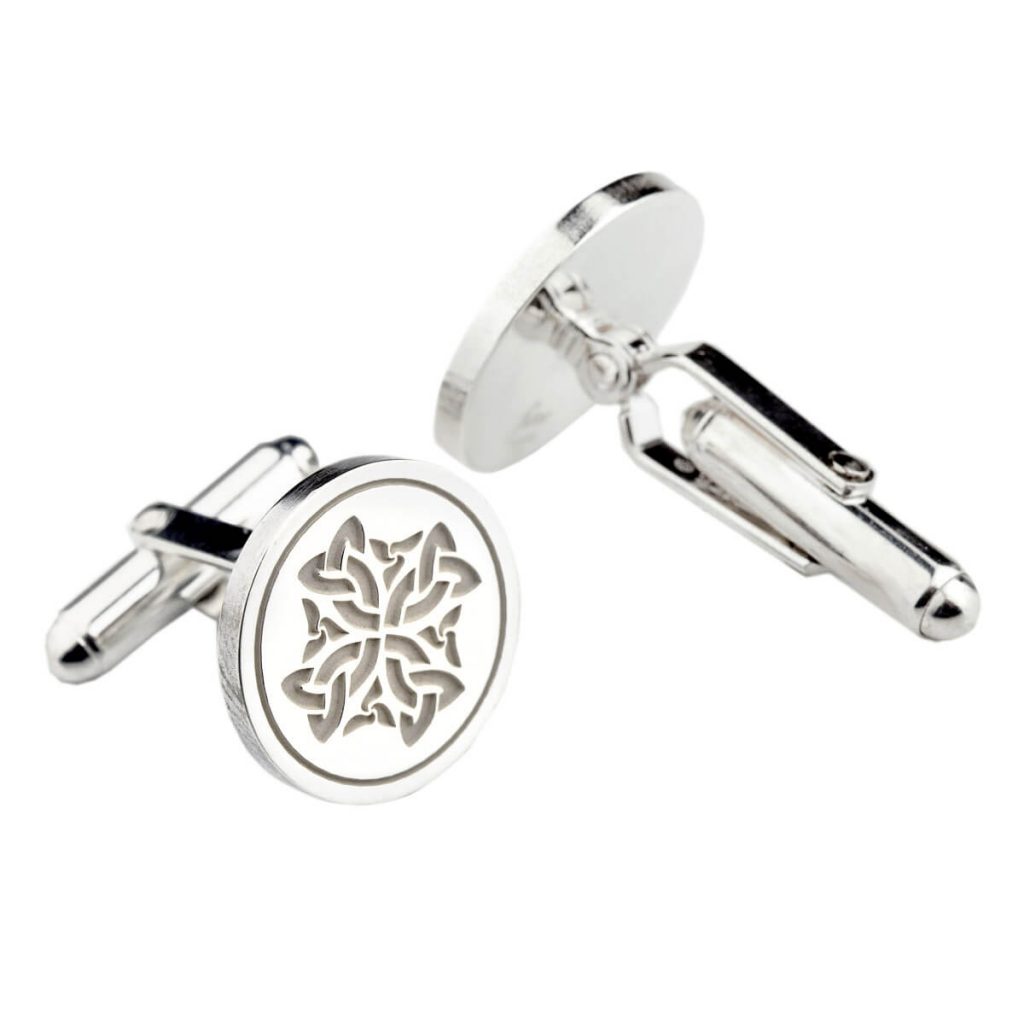 Mura cross silver cufflinks