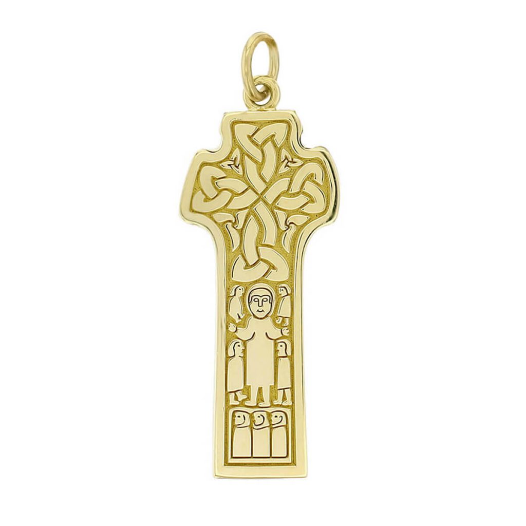 Donagh cross, Carndonagh large 18ct yellow gold pendant
