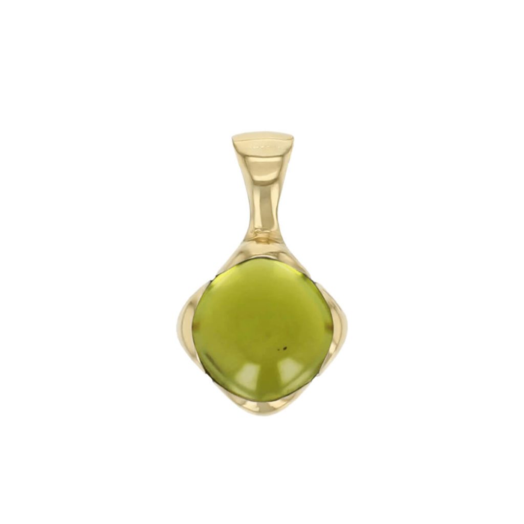 Kandy Cushion Peridot 18ct Yellow Gold Pendant