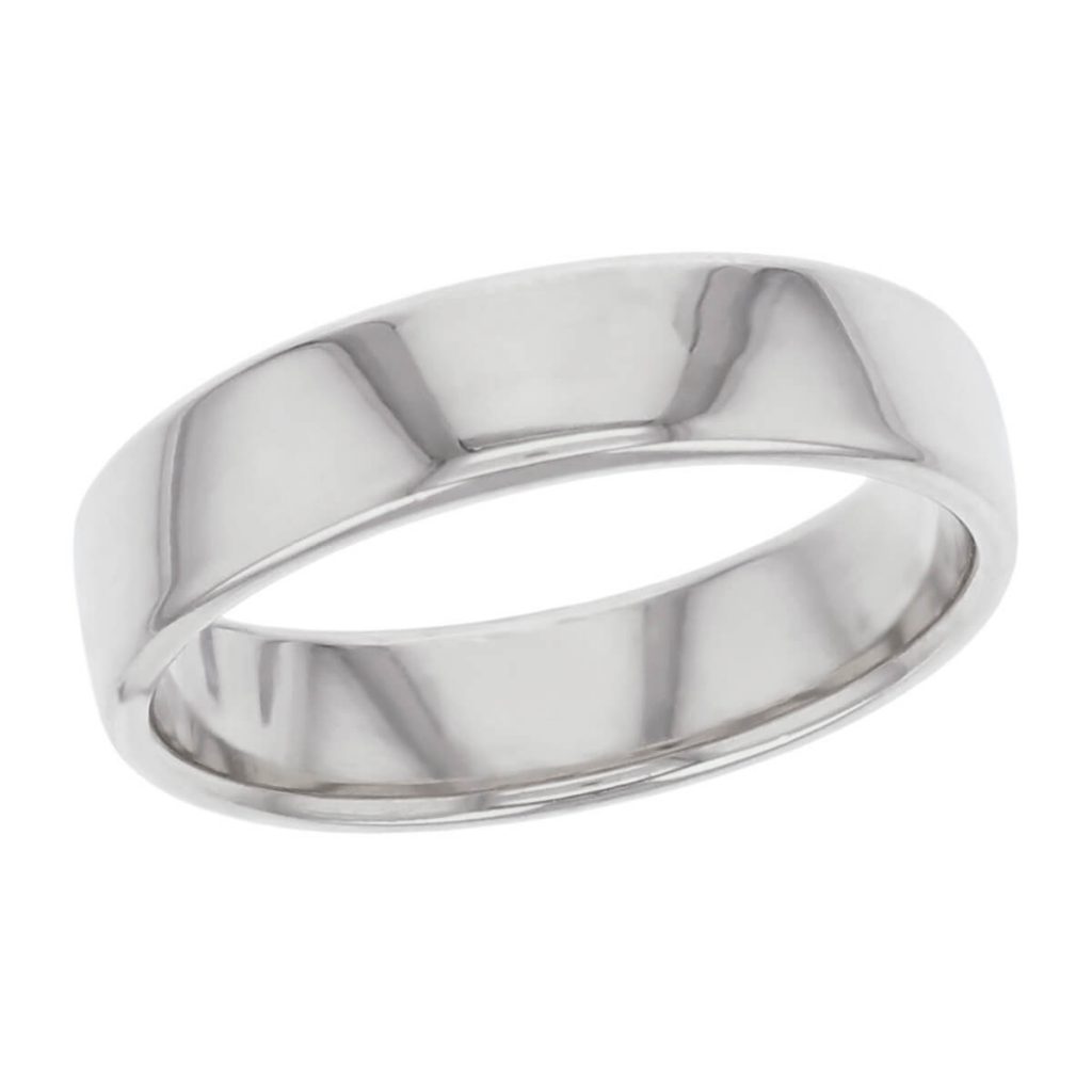 5.5mm wide platinum men’s wedding ring, gents, bridal, plain, personalised engraving, court profile, comfort fit, add pattern, marraige ring, precious jewellery by Faller of Derry/ Londonderry, jewelry