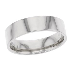 6mm wide platinum men’s wedding ring, gents, bridal, plain, personalised engraving, flat profile, comfort fit, add pattern, marraige ring, precious jewellery by Faller of Derry/ Londonderry, jewelry