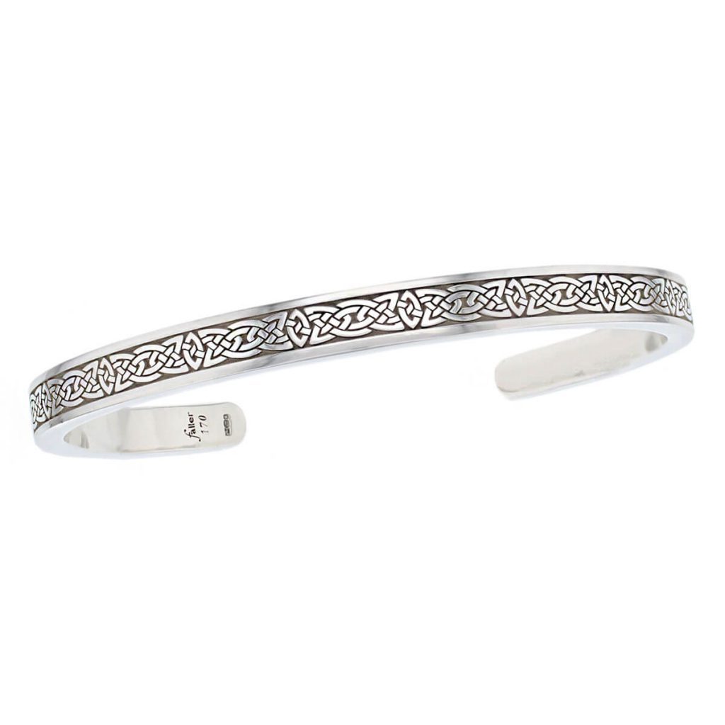 Faller solid sterling silver torc bangle, torque, torq, men’s jewellery, celtic pattern, wrist wear, personalised engraving, handmade, designer, men's jewellery, mens jewellery