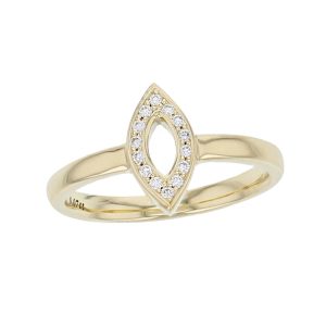 Faller round brilliant cut diamond marquise shape 18ct yellow gold ladies ring, 18kt, designer dress ring, handmade by Faller, Derry/ Londonderry, hand crafted, precious jewellery, jewelry, marquise. navette halo