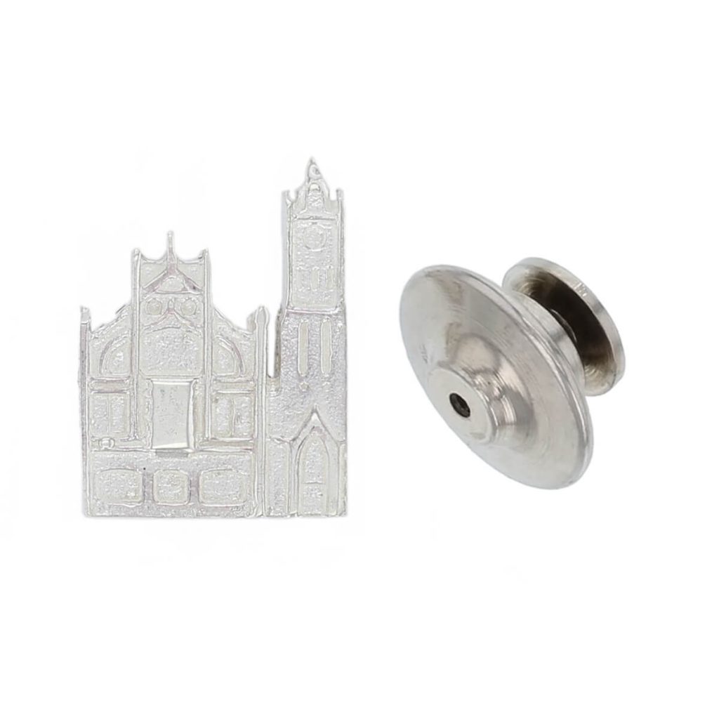 Guildhall, Derry silver lapel pin