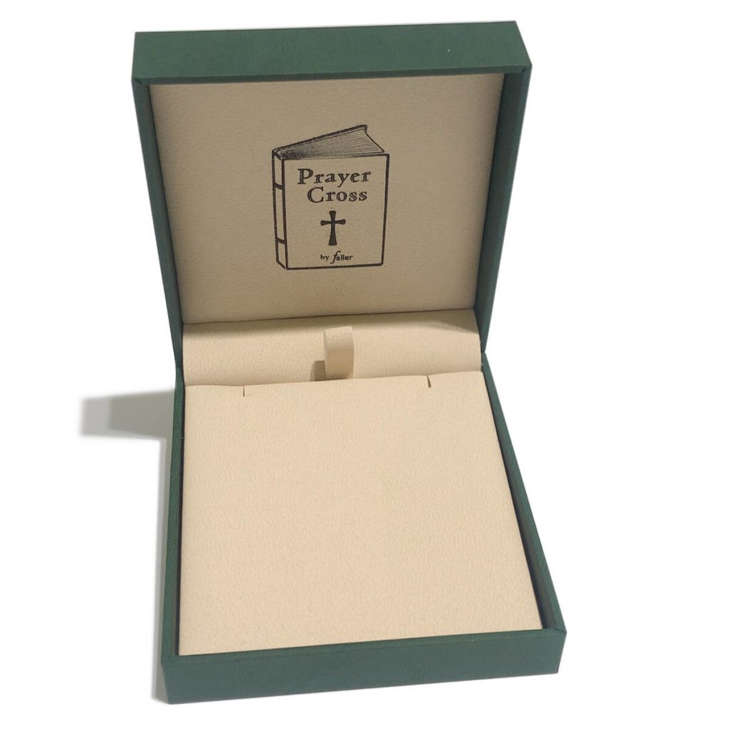 prayer cross pendant box, pendant packaging