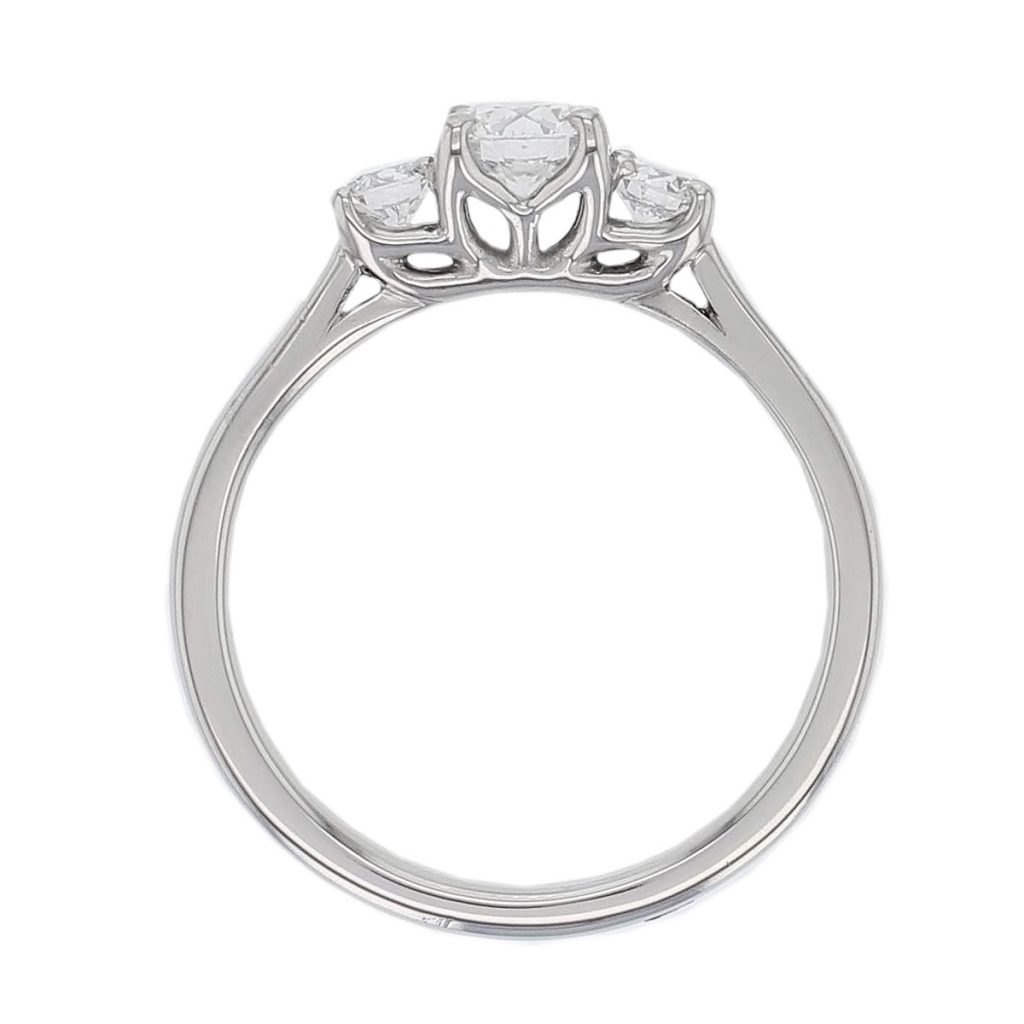 Diamond Platinum Trilogy Ring 0.67ct