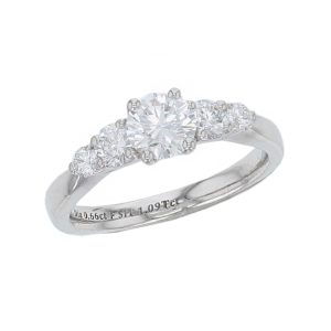 Diamond Platinum Engagement Ring 1.09ct