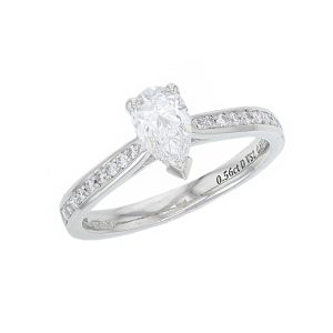 Diamond Platinum Multistone Ring 0.69ct