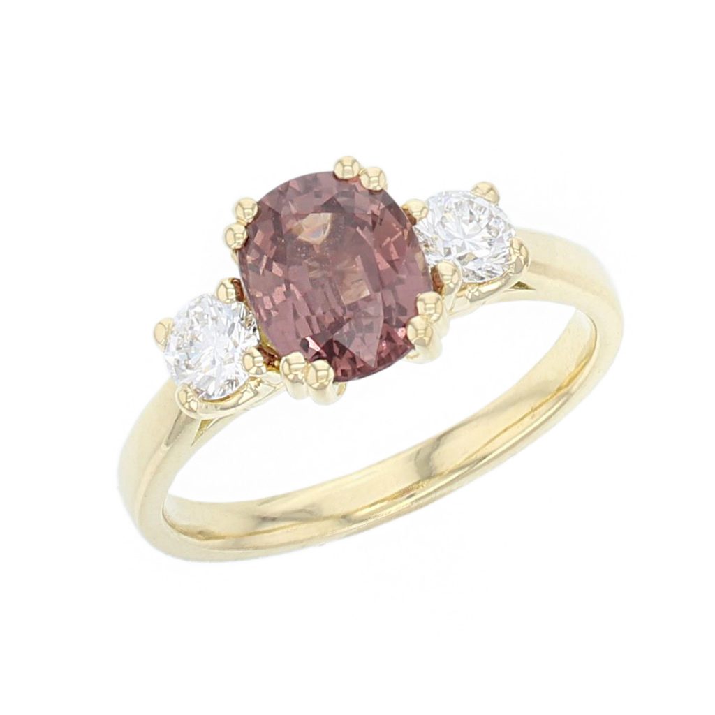 Sapphire & Diamond 18ct Yellow Gold Ring