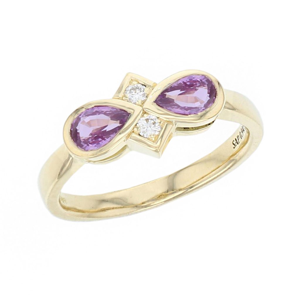Sapphire & Diamond 18ct Yellow Gold Ring