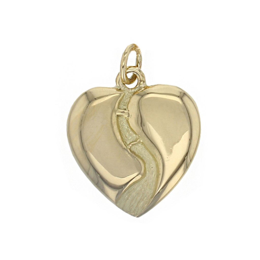 large Heart of Derry 18ct yellow gold pendant