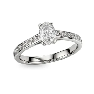 Diamond Platinum Multistone Ring 0.78ct
