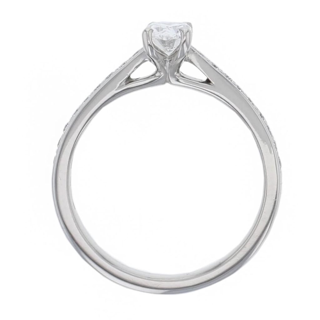 Diamond Platinum Multistone Ring 0.78ct