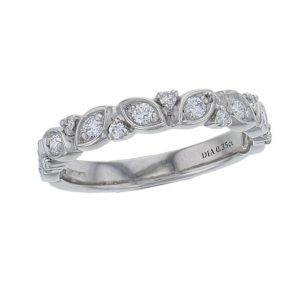 3.0mm wide platinum ladies round brilliant cut diamond eternity ring, personalised engraving, court profile, comfort fit, precious jewellery by Faller of Derry/ Londonderry, jewelry, grain set, claw set