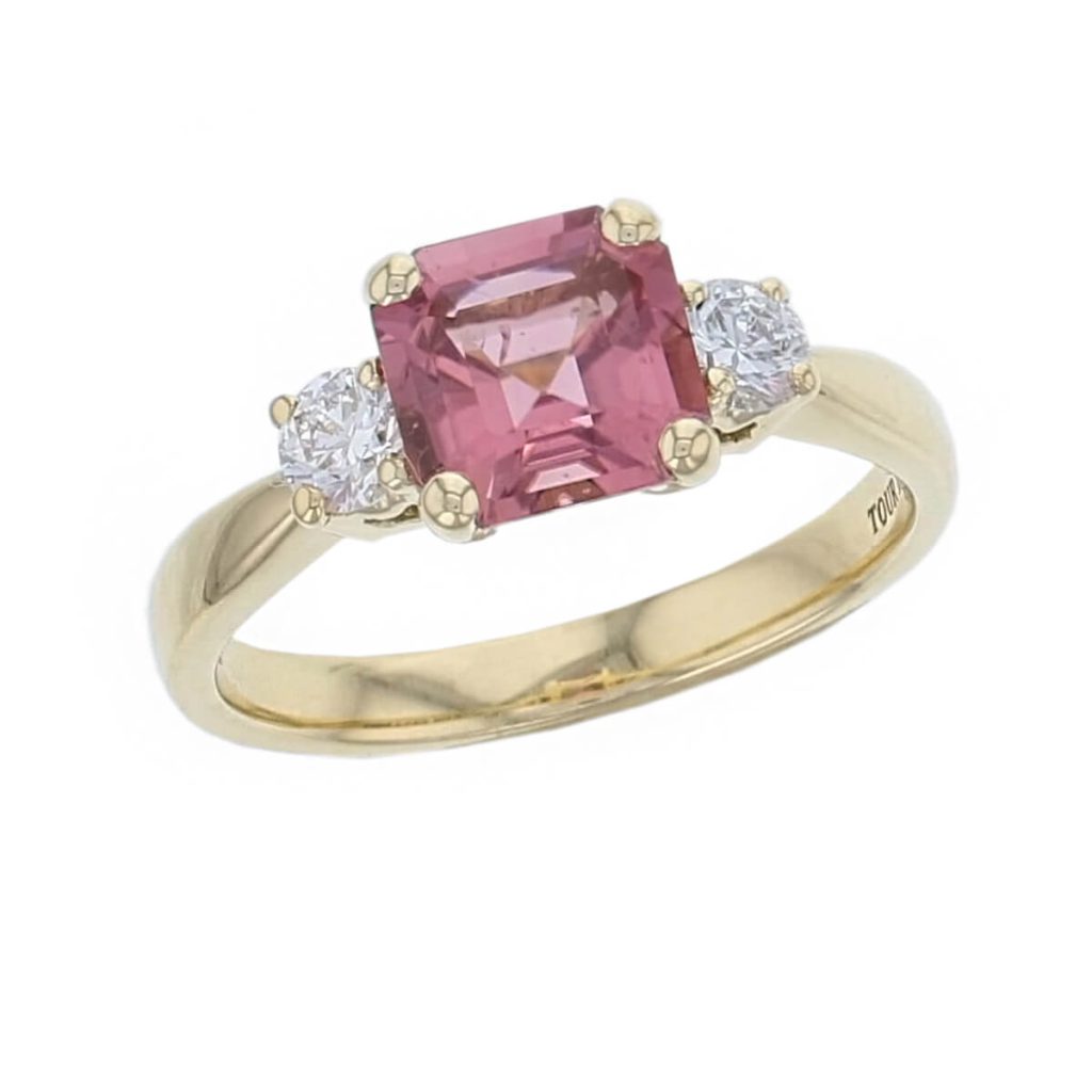Tourmaline & Diamond 18ct Yellow Gold Ring