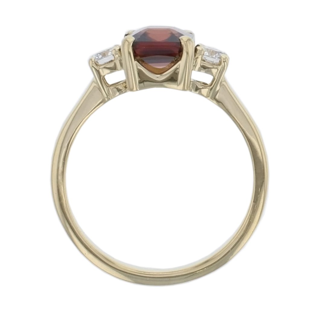 Zircon & Diamond Trilogy Ring