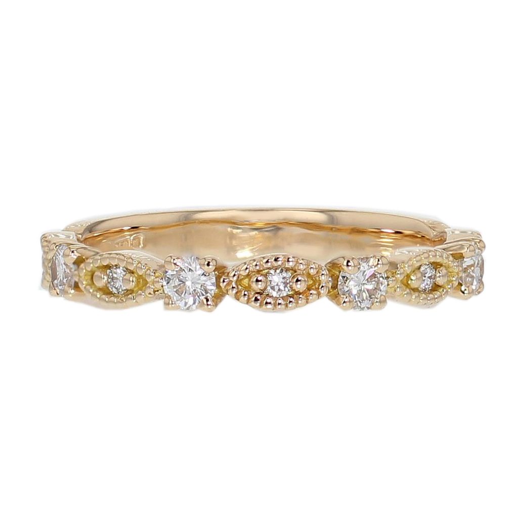 18ct rose gold ladies round brilliant cut diamond eternity ring, diamond set wedding ring, woman’s bridal, personalised engraving, court profile, comfort fit, precious jewellery by Faller of Derry/ Londonderry, jewelry, claw set, milligrain