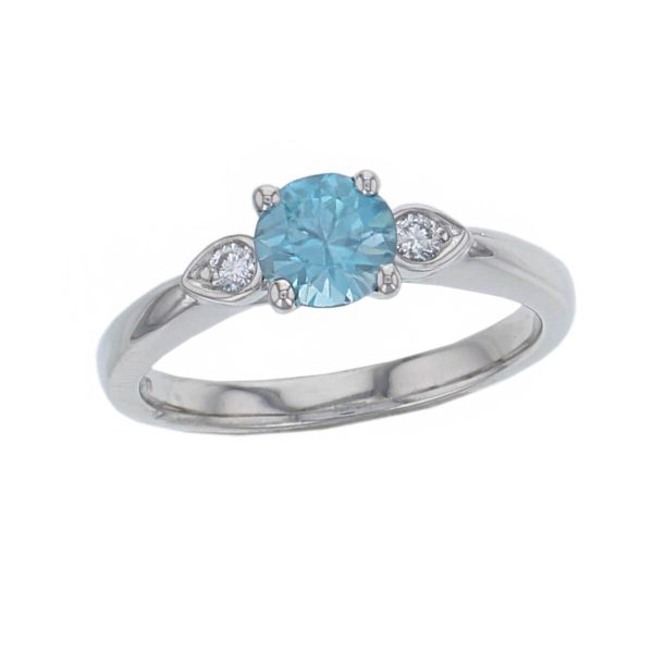 Zircon & Diamond Trilogy Ring