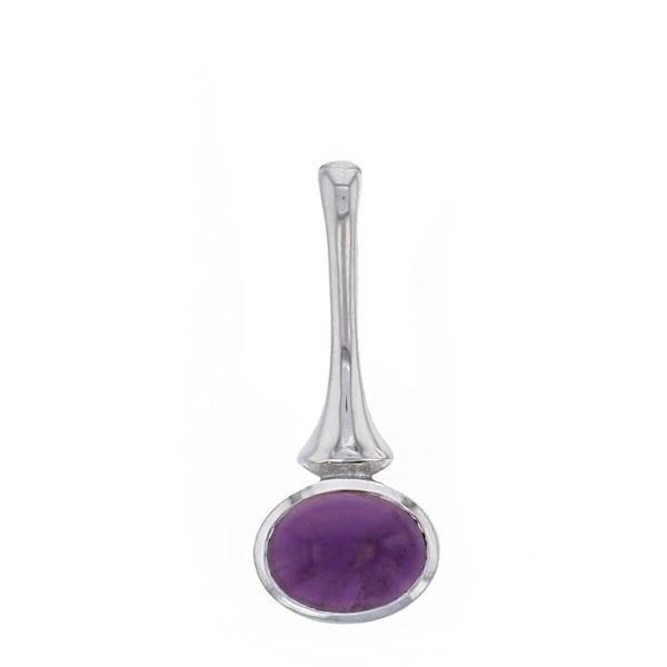 amethyst, 18ct white gold, pendant