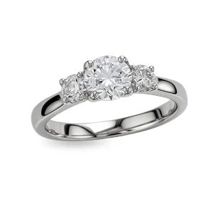 Diamond Platinum Trilogy Ring 1.14ct