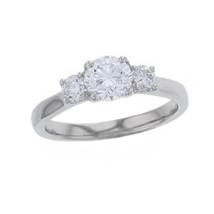 Diamond Platinum Trilogy Ring 1.14ct