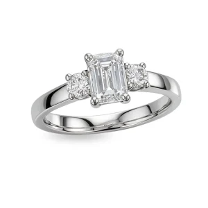 Diamond Platinum Trilogy Ring 1.25ct