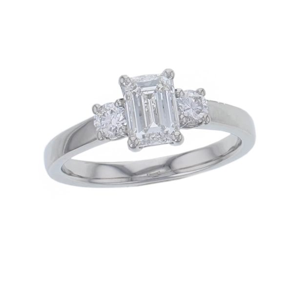 Diamond Platinum Trilogy Ring 1.25ct