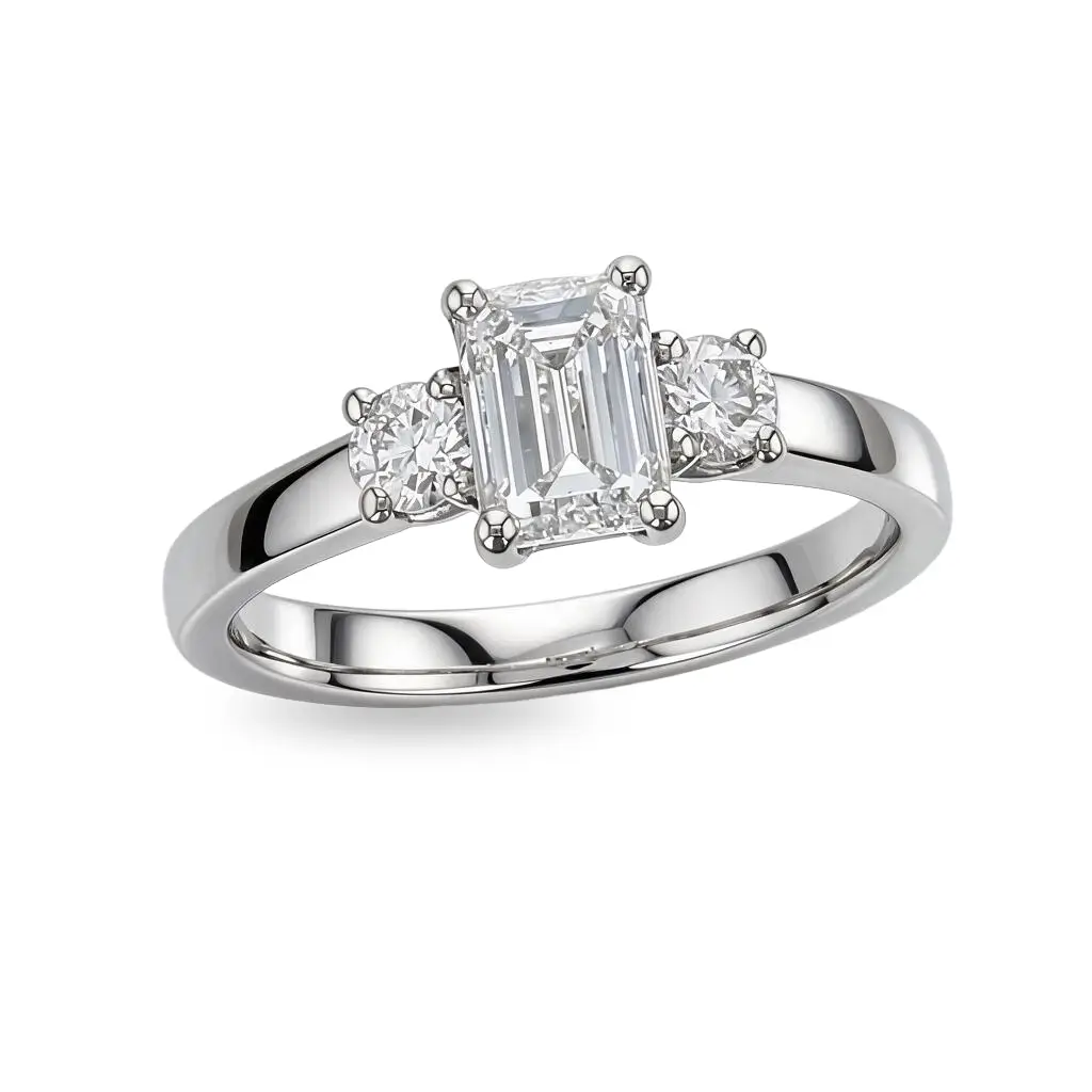 Diamond Platinum Trilogy Ring 1.25ct