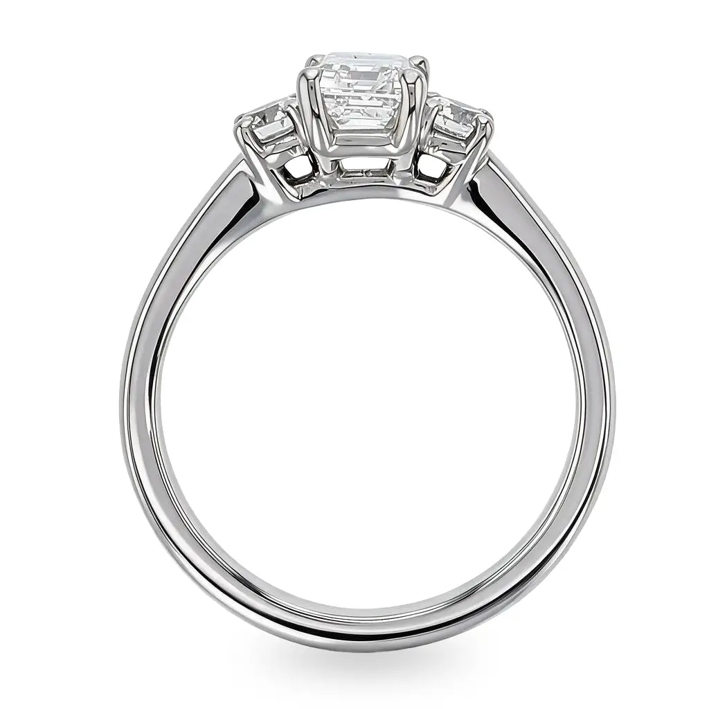 Diamond Platinum Trilogy Ring 1.25ct