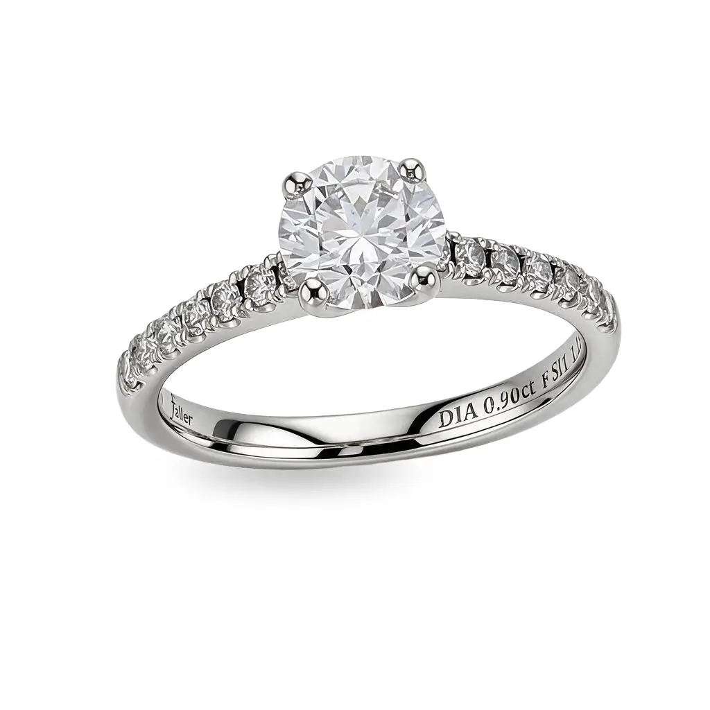 Diamond Platinum Multistone Ring 1.13ct
