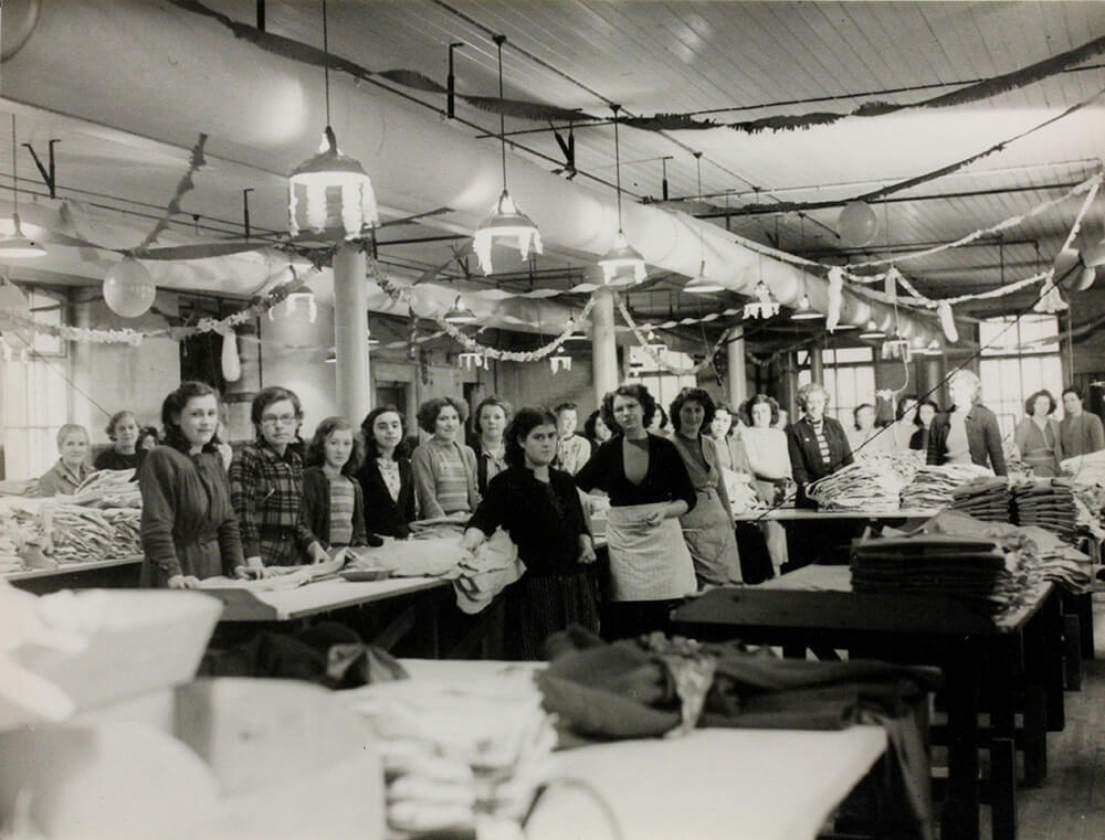 Staff on the factory floor - 1920's