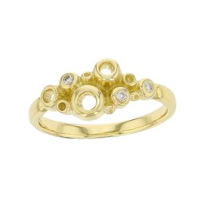Fizz diamond 18ct yellow gold yellow ladies dress ring