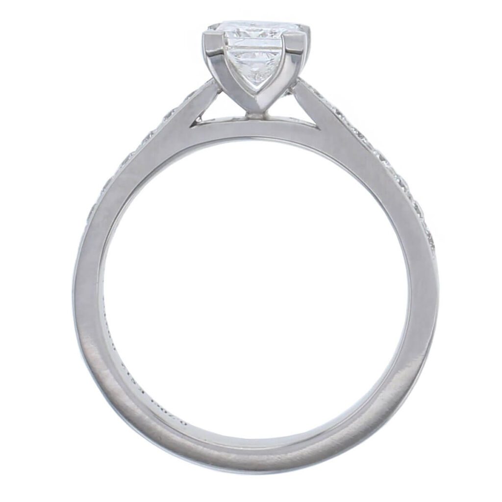 Diamond Platinum Multistone Ring 0.92ct